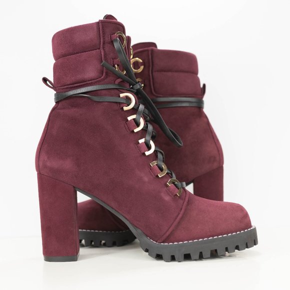 Stuart Weitzman Shackleton Round Toe Suede Boots - Picture 9 of 14